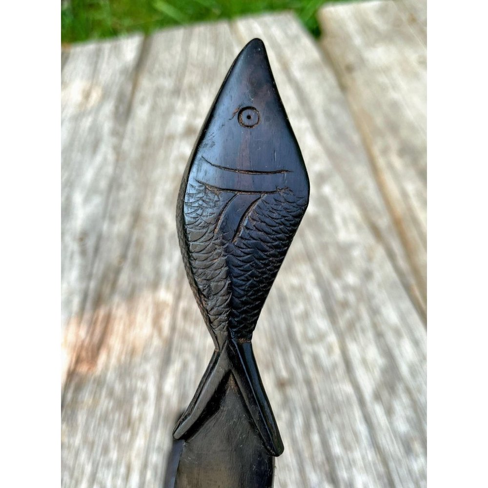 Vintage African wood Carved fish Letter Openers - Picture 2 of 8